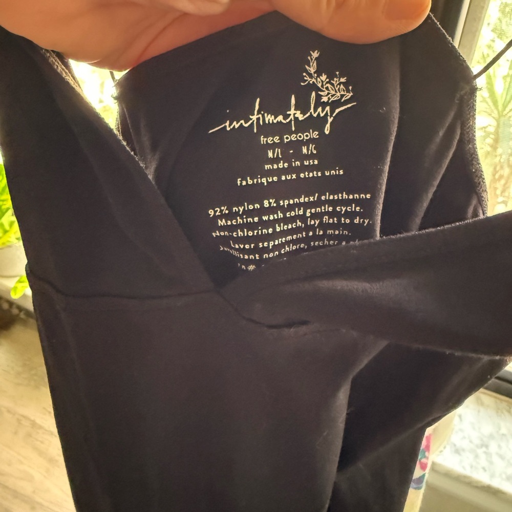 Free People Intimately Black Slip Dress - Picture 4 of 4